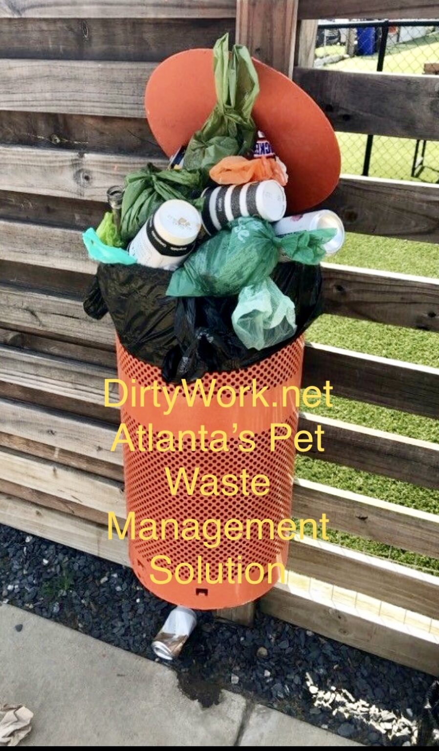 Pet Waste Station Tip Dirty Work Pooper Scooper Service